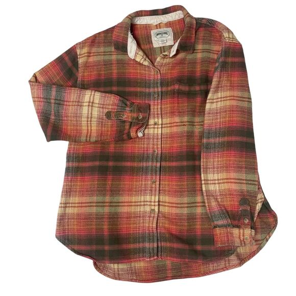 Jackets & Blazers - American Eagle Women's Vintage Style Oversized Button Long Sleeve Flannel Medium